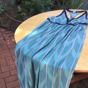 Long maxi teal dress